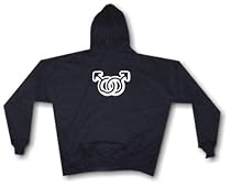 Gay Man Marriage Sex Symbols Men's Hoodie Sweat Shirt Small thru 4XL