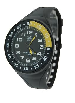 Q&Q #L121J002Y Men's Analog Sports Watch with Resin Strap