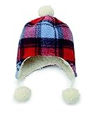 キーストーン チェックボアキャップ レッド×ブルー