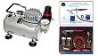 PAASCHE HS AIRBRUSH SET W/Quiet AIR BRUSH COMPRESSOR