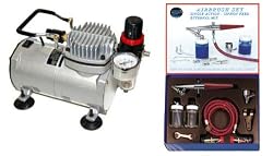 PAASCHE HS AIRBRUSH SET W/Quiet AIR BRUSH COMPRESSOR