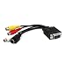 VGA SVGA to S-video 3RCA TV AV Converter Cable Adapter 18cm 7