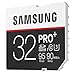 Samsung PRO+ 32GB Class 10 U3 UHS-1 SDHC Memory Card for Digital Camera, DSLR, Camcorder, Laptop, Up to 95MB/s Read, Up to 90MB/s Write Speed