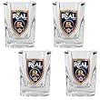 Real Salt Lake Soccer 4pc Square Shot Glass Set - Primary Team Logo MAJOR-LEAGUE-SOCCER Soccer