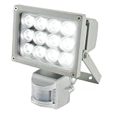 from Total Warehouse 12W PIR LED High Power Floodlight Flood Spot Light Lighting White LEDs IP44 Low Energy Saving - 960 Lumens