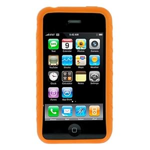 High Quality Premium Orange Silicone Skin Snap-On Cover Hard Case Cell Phone Protector for Apple iPhone 3G