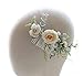 FIDDY898 Floral Crown Green Head Piece Bridal Accessories Wedding Crown (Head-Comb)