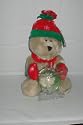 STARBUCKS STUFFED CHRISTMAS BEAR WITH PHOTO GLOBE-2002