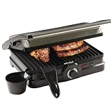 Elektrischer Edelstahl Kontaktgrill – antihaftbeschichtet – 2000 Watt