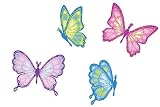 (4) Large Colorful Butterflies Butterfly Wall Mural