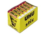 Saunders UHU Glue Stick, 0.29 oz., Purple, Pack of 24 (99601)
