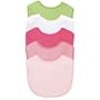 green sprouts 5 Pack Basic Waterproof Absorbent Terry Bibs, Girls