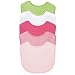green sprouts 5 Pack Basic Waterproof Absorbent Terry Bibs, Girls