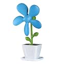 USB Blumenventilator Ventilator L&uuml;fter 34cm - Blau