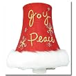 Christmas Joy and Peace Fabric Night Light
