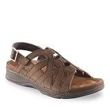 Drew Shoe Women's Sandy Sandal,Brown Nubuck,8.5 M US