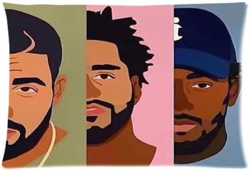 AprilHK Custom J. Cole Zippered Pillowcase Pillow Cases Cover 16''x24'' (One side)