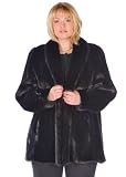 Plus Size Mink Fur Jacket - Ranch Shawl Collar