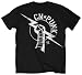 Hybrid WWE Wrestling CM PUNK CM Fist T-Shirt (Large )