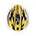 Dcolor Yellow Black Mountain Road Bicycle Bike Cycling Safety Unisex Helmet +Visor L