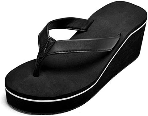 Hasgill Womens Flip Flops Summer Flats Thong Bling Platform Sandals Shoes