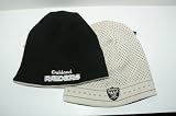 NFL Oakland Raiders Reversible Beanie Hat Ski Skull Cap Lid Toque