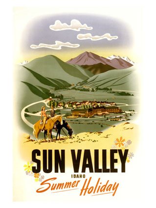 Union Pacific, Sun Valley Summer Giclee Poster Prin