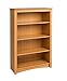 Maple 4-shelf Bookcase
