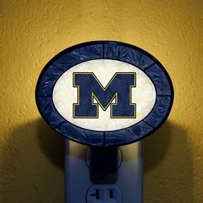 Michigan Wolverines Memory Company Art Glass Night Light NCAA College Athletics Fan Shop Sports Team Merchandise