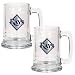 Tampa Bay Rays Set of 2 Beer Glass Tankard Mugs