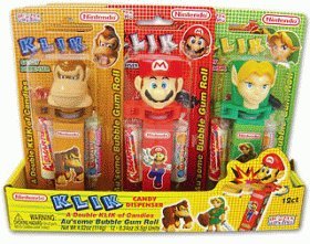 Nintendo Super Mario & Yoshi Mario Kart Ds Ultra Klik Candy Dispenser 12 Pack Assortment Case Picture