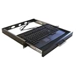 Adesso 19-Inch, 1U Rackmount Keyboard Drawer with Built-in Touchpad USB Keyboard (ACK-730UB-MRP)