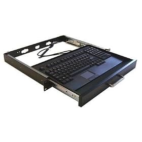 Rackmount Keyboard Drawer With Built-in Touchpad Keyboard - 104 Keys - Touchpad