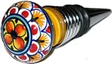 Italian Ceramic & Steel Bottle Wine Stopper