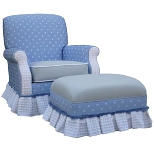 Angel Song Blueberry Club Adult Rocker Glider Chair - Down Filled by