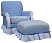 Angel Song Blueberry Club Adult Gliding Ottoman