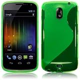 SAMSUNG GALAXY NEXUS GREEN TPU GEL SKIN CASE, IN QUBITS RETAIL PACKAGING