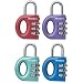 Master Lock 633D Satin Metallic Finish Luggage Lock, Set Your Own Combination