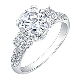 3.80 Carat round cut diamond engagement ring VS2 G-H (G.R.A CERTIFIED)