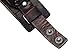 Black & Brown Leather Wide Wristband Bracelet Wrist Band Cuff Bangle By VAGA