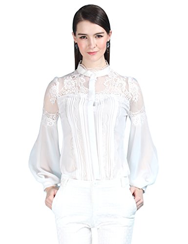 (マックスチック) Maxchic　レディース　レース切り替え　シャツ　トップス　C16783Y15C