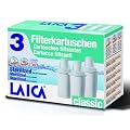 LAICA 3 PACK UNIVERSAL CLASSIC CARTRIDGE - FITS MOST JUGS THAT USE THE CLASSIC CARTRIDGE: BRITA, (NOT BRITA MAXTRA), KENWOOD, BOOTS + MANY OTHERS - VERY GOOD QUALITY CARTRIDGE WITH CERTIFICATION - MADE IN ITALY