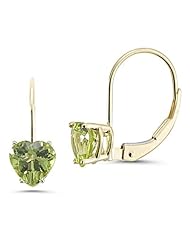1.17 Cts Peridot Stud Earrings with 14K Yellow Gold