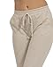 Women's Classic Elastic Drawstring French Terry Casual Marled Jogger Sweatpants