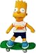 United Labels 1000361 - Simpsons-Plüsch Figur Bart Skateboard 30 cm