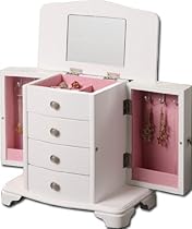 Girls White Jewelry Box Pink Interior Girls White Jewelry Box Pink Interior