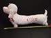 Valentine's Jumbo White/Light Pink Weiner Dog 30