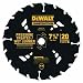 DEWALT DW3174 Construction Series 7-1/4-Inch 20 Tooth ATB Thin Kerf Pressure Treated and Wet Lumber Cutting Saw Blade with 5/8-Inch and Diamond Knockout Arbor