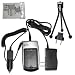 HQRP Battery and Battery Charger for Nikon Coolpix S5 Blue, S5 Silver, S50, S50c, S51, S51c, S8 Digital Camera Replacement plus HQRP Black Mini Tripod