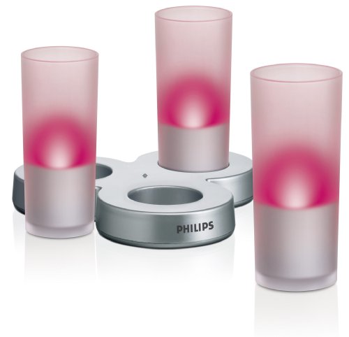 Philips Imageo CandleLights, LED Kerzen, 3er Set, rot, 6910832PH Philips Imageo CandleLights, LED Kerzen, 3er Set, rot, 6910832PH